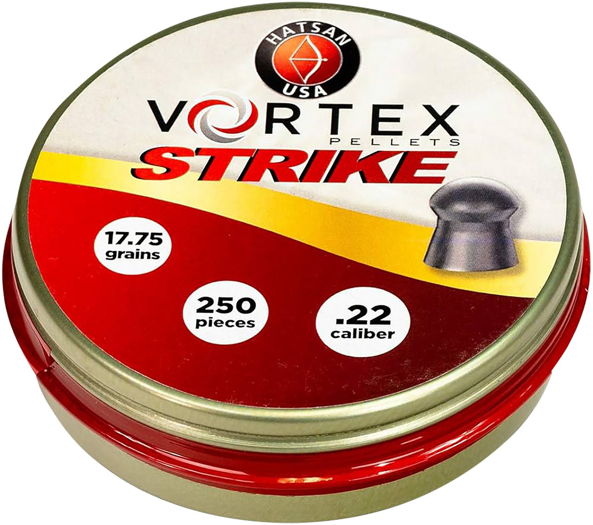 Hatsan USA Vortex Strike .22 Cal 17.75gr Lead Domed Pellets 250-Ct
