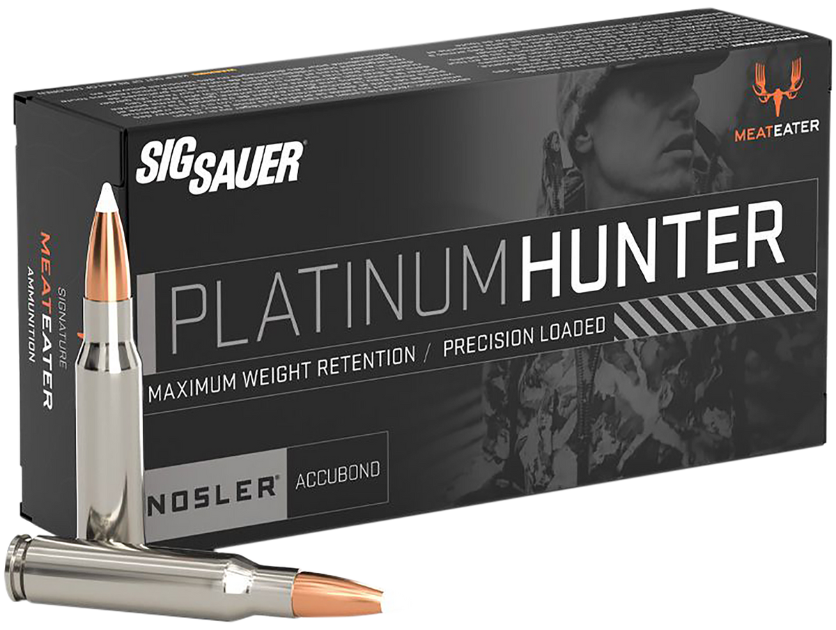 Sig Sauer Platinum Hunter 243 Win 90gr AccuBond Rifle Ammo - Box or Case
