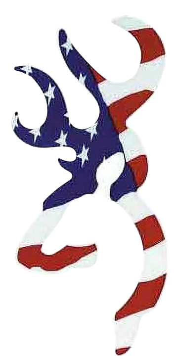 Browning Buckmark 6" Red/White/Blue Vinyl Decal