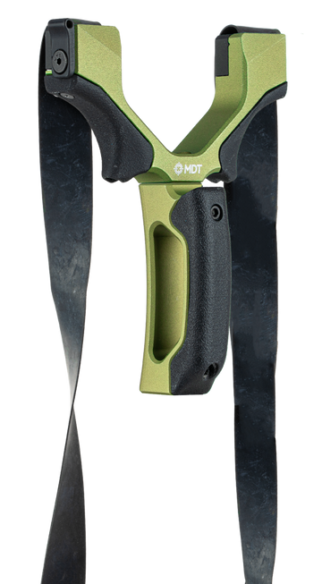 MDT Sporting Goods Hand Cannon Slingshot Short Green - Aluminum/Polymer
