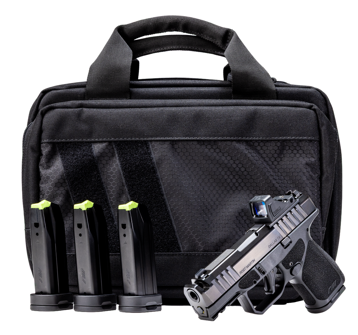 Rost Martin RM1S 9mm Luger 3.60" 12+1 Comp Bundle Semi-Auto Pistol - Black