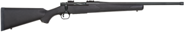 Mossberg Patriot 400 Legend 20" 4+1 Bolt-Action Rifle - Matte Blued Threaded Barrel, Black Synthetic Stock