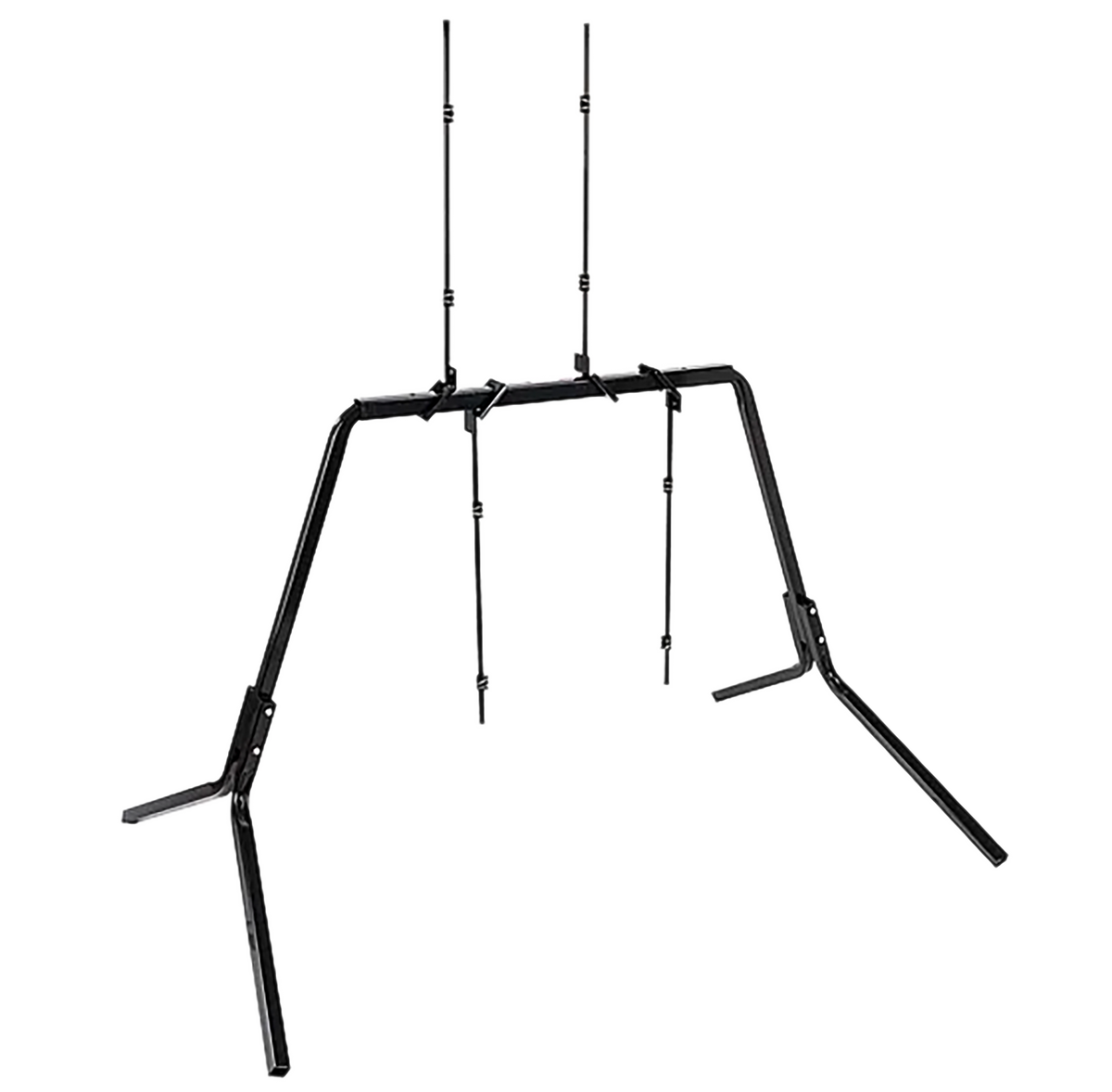 Viking Solutions Convertible Paper Target Stand Black Steel - Holds Up to 2 Targets