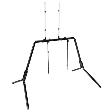 Viking Solutions Convertible Paper Target Stand Black Steel - Holds Up to 2 Targets