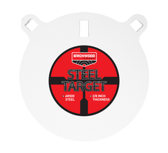 Birchwood Casey Centerfire 8" Round Gong 3/8" AR500 Steel Target - White