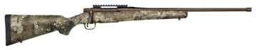 Mossberg Patriot Predator 308 Win 22" Fluted/Threaded 5+1 Bolt-Action Rifle - TrueTimber Strata, Patriot Brown Cerakote
