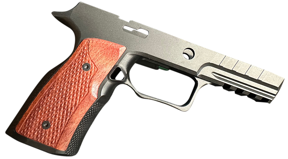 Sharps Bros SBGM09 Grip Module Black w/ Cherry 7075-T6 Aluminum Fits Sig P320