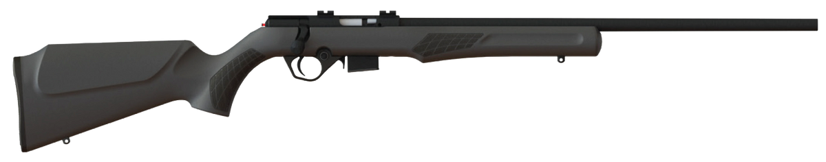 Rossi RB17 17 HMR 21" 5+1 Bolt Action Rifle - Full Size Black Synthetic Monte Carlo Stock