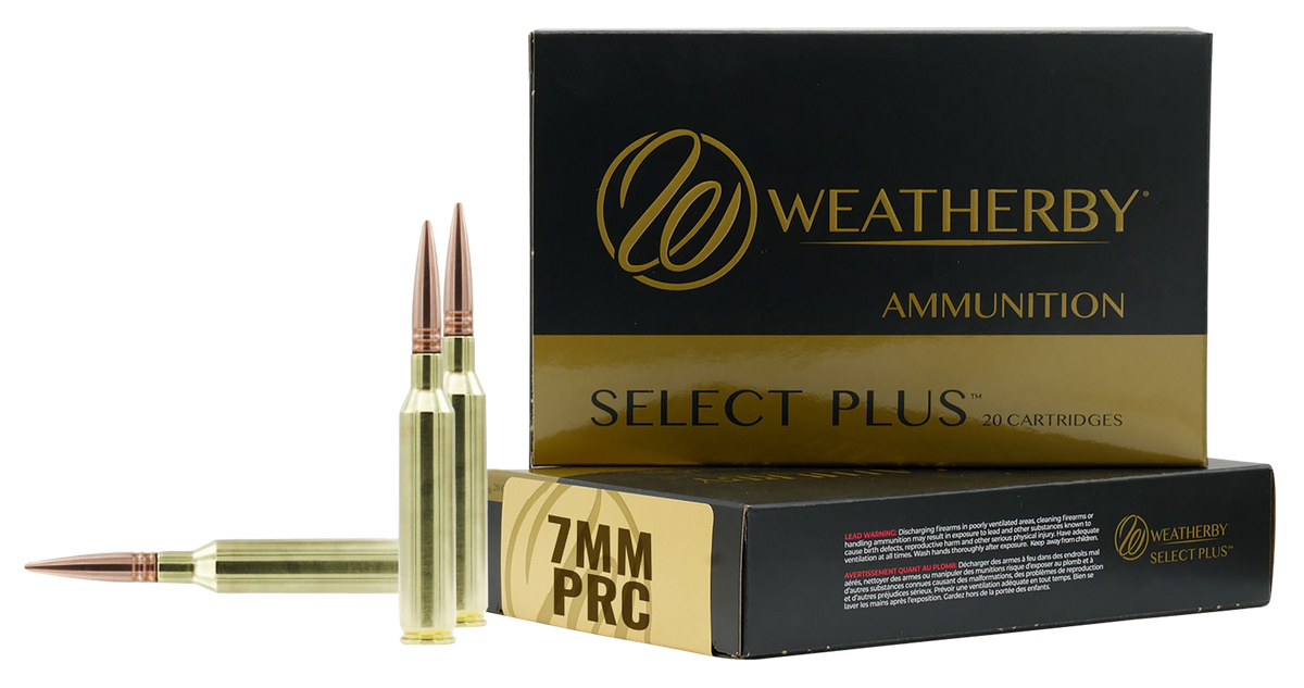Weatherby Select Plus 7mm PRC 150gr Swift Scirocco 20rd Box - Box or Case