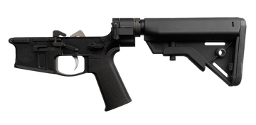 Shield Arms SA-15 Folding Complete Lower Receiver .223/5.56 NATO B5 Systems Bravo Stock - Black Anodized Receiver