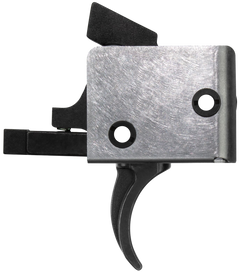 CMC Triggers 93501 Drop-In AR-15 Single-Stage Curved Trigger 5-5.50 lbs - Black/Silver