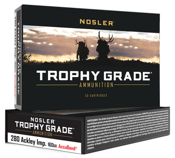 Nosler Trophy Grade 280 Ackley Improved 160gr AccuBond - Box or Case