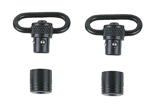 Uncle Mike's Super Swivel QD 100 Push Button Detachable 1" Blued Steel Sling Swivel Set