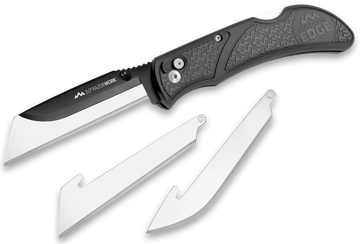 Outdoor Edge RazorWork 3" Folding Drop Point/Utility Replaceable Blade 420J2 SS Gray Handle