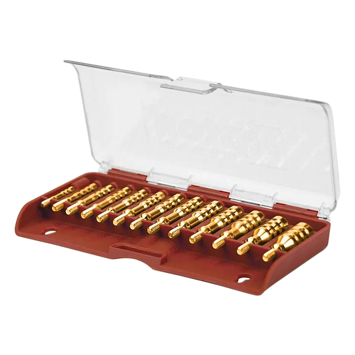 Tipton 749245 Jag Set .17-.45 Cal 8-32/5-40 Thread Brass 13 Pieces with Storage Box
