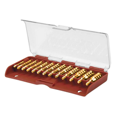 Tipton 749245 Jag Set .17-.45 Cal 8-32/5-40 Thread Brass 13 Pieces with Storage Box