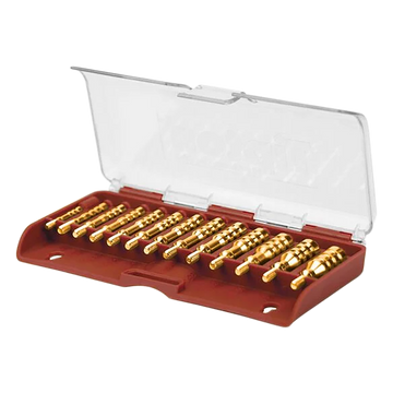 Tipton 749245 Jag Set .17-.45 Cal 8-32/5-40 Thread Brass 13 Pieces with Storage Box
