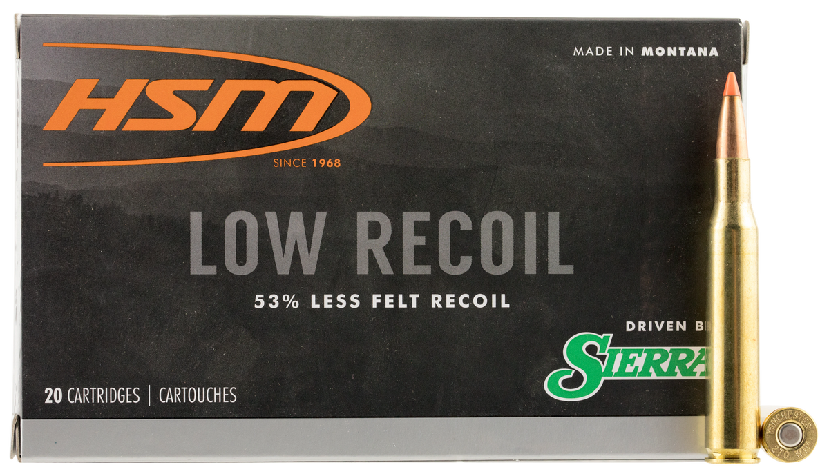 HSM 27014N Low Recoil  270 Win 130 gr Orange Polymer Tip 20 Per Box/ 20 Case