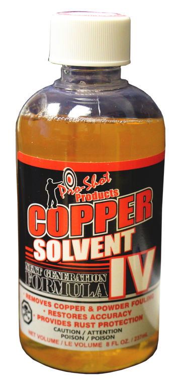 Pro-Shot Copper Solvent IV 8 oz Bottle - Bore Cleaner