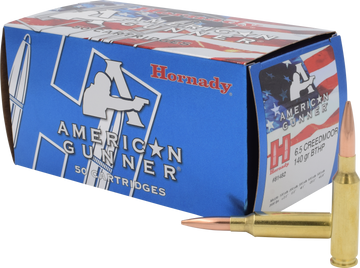 Hornady American Gunner 6.5 Creedmoor 140gr BTHP 50/Box - Box or Case