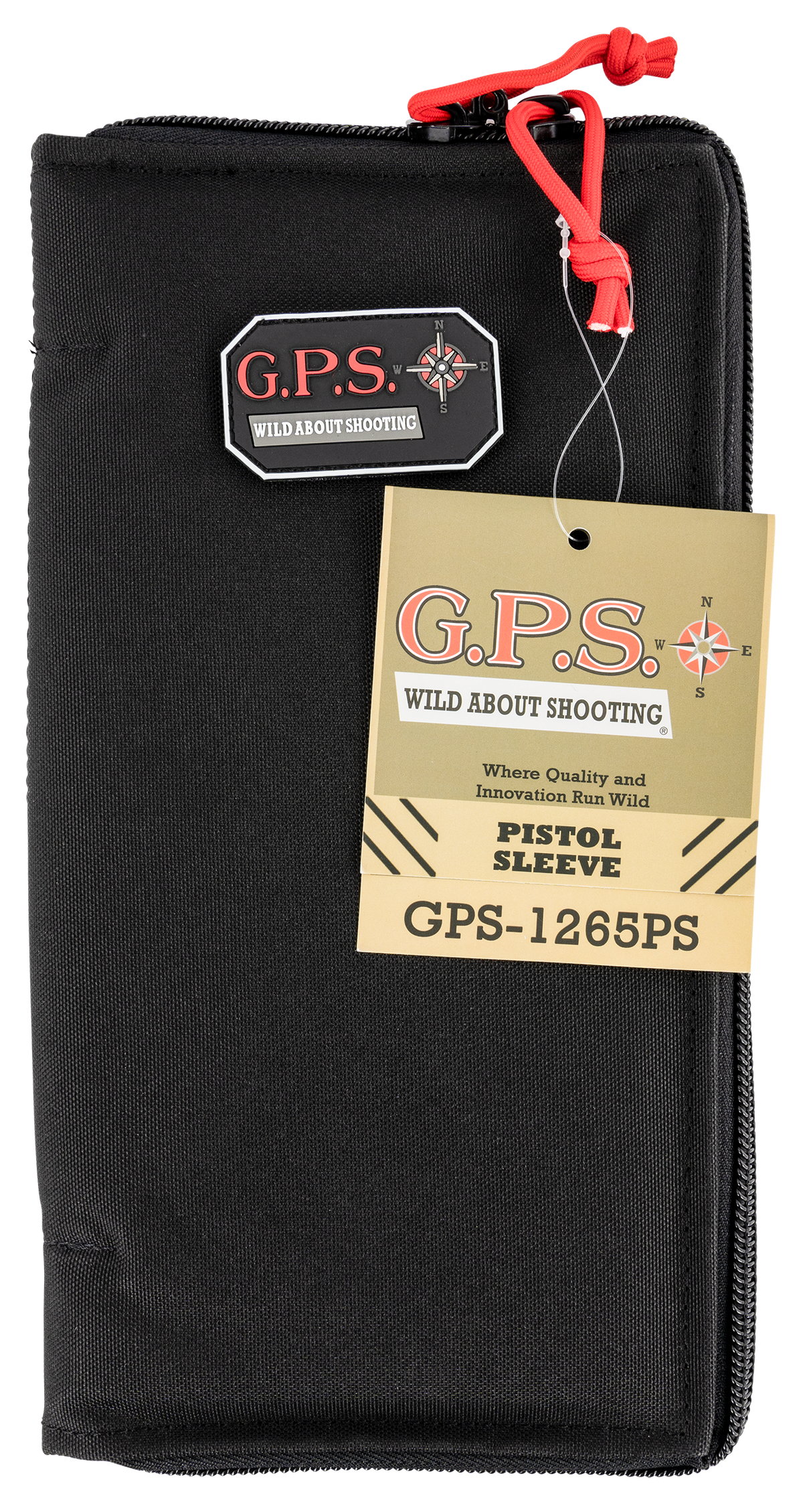 G Outdoors GPS-1265PS Pistol Sleeve Large Black Nylon - Holds 1 Handgun