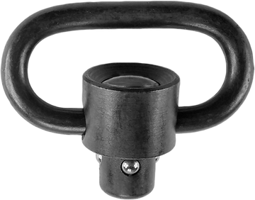 GrovTec GTSW287 Recessed Plunger Heavy Duty Push Button Sling Swivel 1-1/4" Black - Pair
