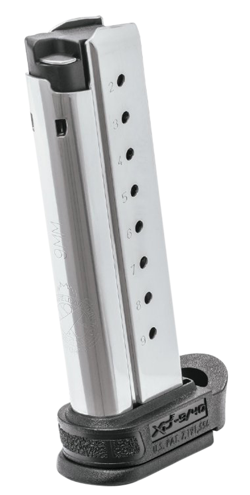 Springfield Armory XD-E 9mm Luger 9-Rd Extended Magazine w/Extended Sleeve - Stainless