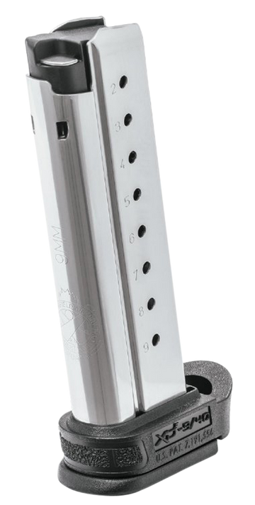 Springfield Armory XD-E 9mm Luger 9-Rd Extended Magazine w/Extended Sleeve - Stainless