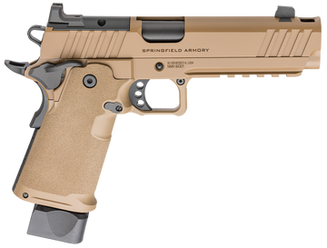 Springfield Armory 1911 DS Prodigy Comp AOS 9mm Luger 5" 20+1 Semi-Auto Pistol - Coyote Brown Cerakote