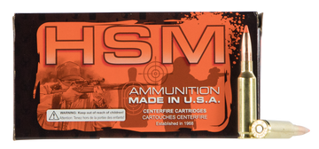HSM Match 308 Win 168gr Sierra MatchKing BTHP 20 Rd - Box or Case