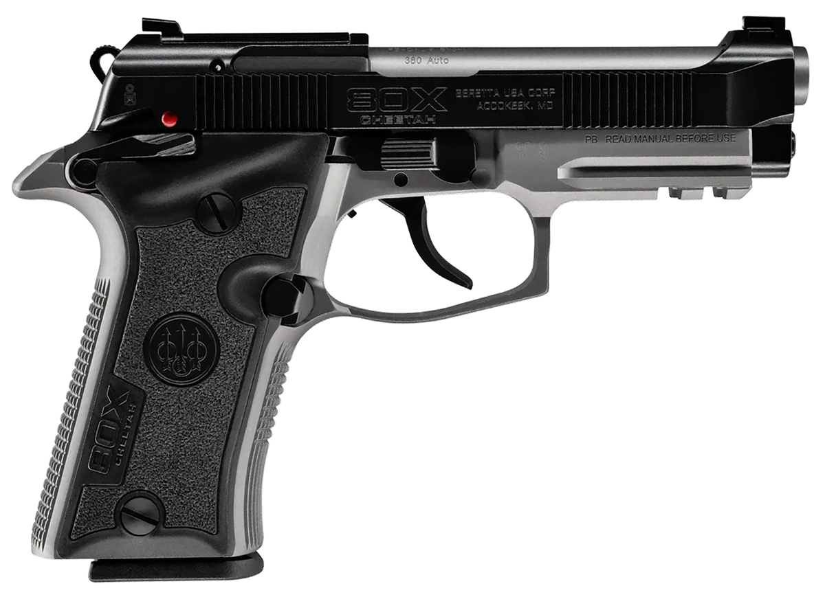 Beretta 80X Cheetah Micro-Compact 380 ACP 3.90" 13+1 Semi-Auto Pistol - Gray Aluminum Frame