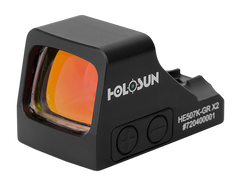 Holosun HE507K-GR X2 1x 0.58"x0.77" 2 MOA Green Dot/32 MOA Circle Reflex Sight - Black Anodized