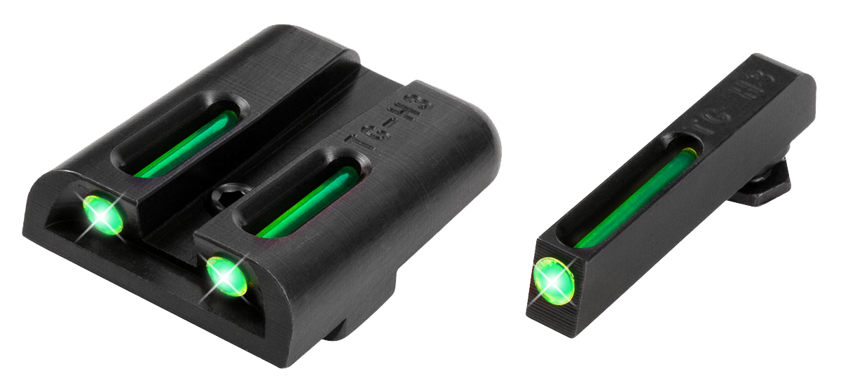 TruGlo TFO Sig Sauer P-Series #6 Front/#8 Rear Green Tritium Fiber Optic Pistol Sight Set
