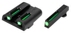 TruGlo TFO Sig Sauer P-Series #6 Front/#8 Rear Green Tritium Fiber Optic Pistol Sight Set