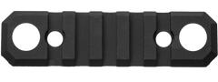 GrovTec GTSW231 3.1 Inch 5 Slot KeyMod Picatinny Rail w/ Push Button Bases - Black Anodized