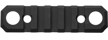 GrovTec GTSW231 3.1 Inch 5 Slot KeyMod Picatinny Rail w/ Push Button Bases - Black Anodized