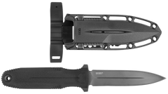 S.O.G Pentagon FX 4.77" Fixed Spear Point Plain Black TiNi Cryo CPM S35VN Blade G10 Blackout Handle
