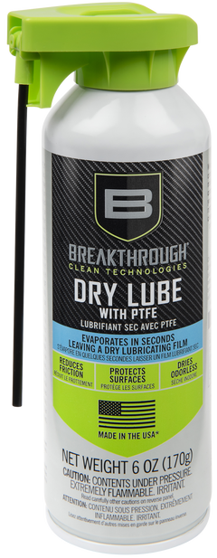 Breakthrough Clean Dry Lube 6 oz Aerosol Gun Lubricant - PTFE