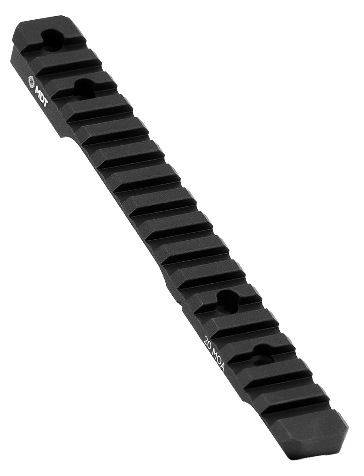 MDT Sporting Goods Picatinny Scope Rail 20 MOA 11" Aluminum Black Anodized - Tikka T3/T3x Short Action