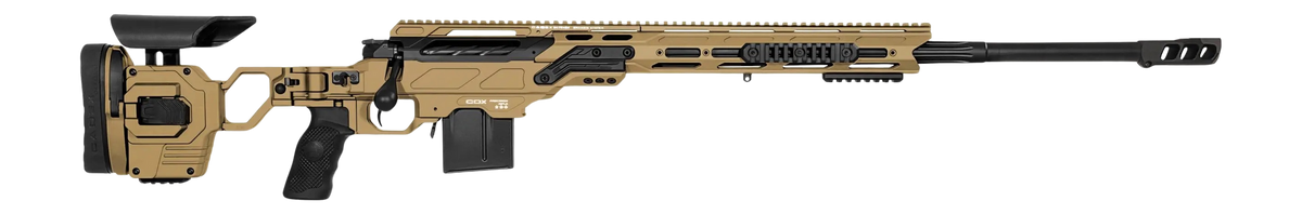 Cadex CDX-33 Lite 338 Lapua Mag 27" 5+1 Bolt Action Rifle - Hybrid Tan Cerakote
