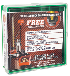 Lee Precision Breech Lock Carbide 3-Die Set 9mm Luger