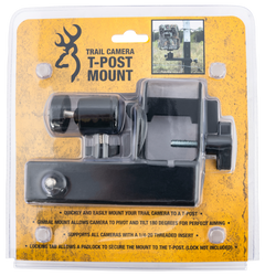 Browning Trail Cameras CTM T-Post Mount - Black Powder Coated Steel