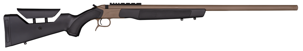 CVA Accura LR-X 50 Cal 209 Primer 30" Fluted Threaded Break-Open Muzzleloader - FDE Nitride Cerakote / Black