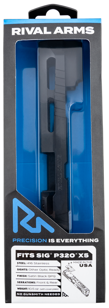 Rival Arms Faction Series A1 Slide Sig P320 X-Five Docter Cut - Cerakote Black