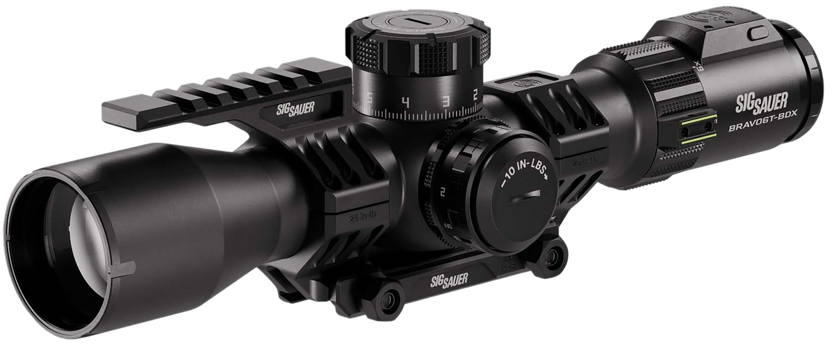 Sig Sauer Electro-Optics BRAVO6T BDX 3-18x44mm 35mm Tube Illuminated MRAD DEV-L 2.0 Riflescope