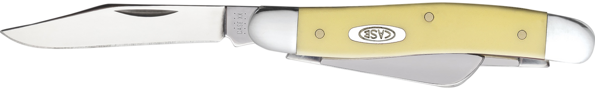 Case Stockman Medium 2.57"/1.88"/1.71" Yellow Synthetic 3-Blade Folding Knife