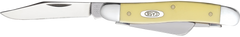 Case Stockman Medium 2.57"/1.88"/1.71" Yellow Synthetic 3-Blade Folding Knife