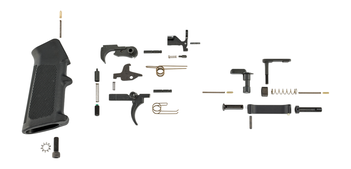 Ruger AR-15 Lower Parts Kit with GI Trigger and A2 Pistol Grip - Mil-Spec