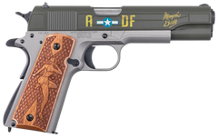 Auto Ordnance 1911 Memphis Belle 45 ACP 5" 7+1 Semi-Auto Pistol - OD Green/Gray Cerakote