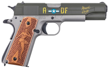 Auto Ordnance 1911 Memphis Belle 45 ACP 5" 7+1 Semi-Auto Pistol - OD Green/Gray Cerakote